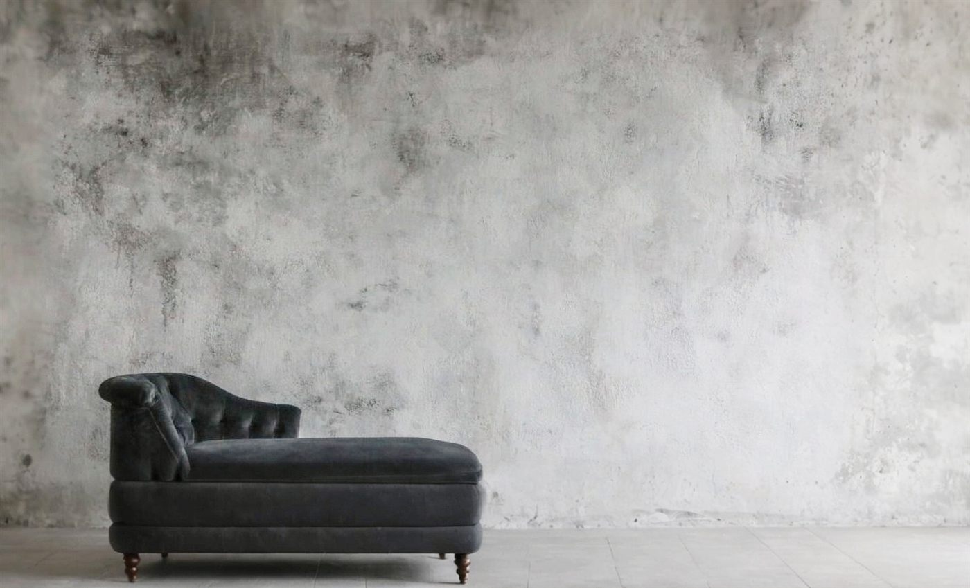 Gray Venetian plaster wall