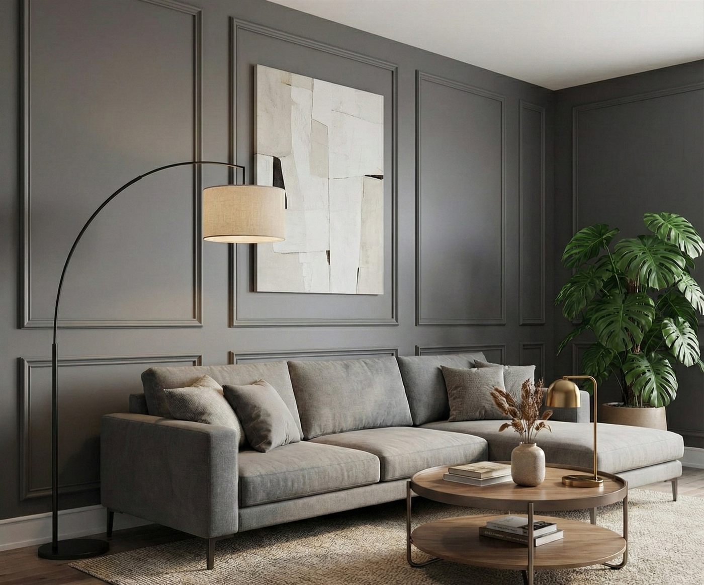 Picture frame molding wall